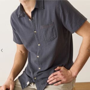 NWT Marine Layer Short Sleeve Stretch Selvedge Button Down